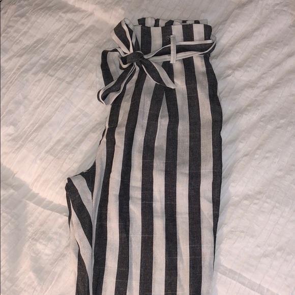 White and Grey pants from shein - Picture 2 of 2